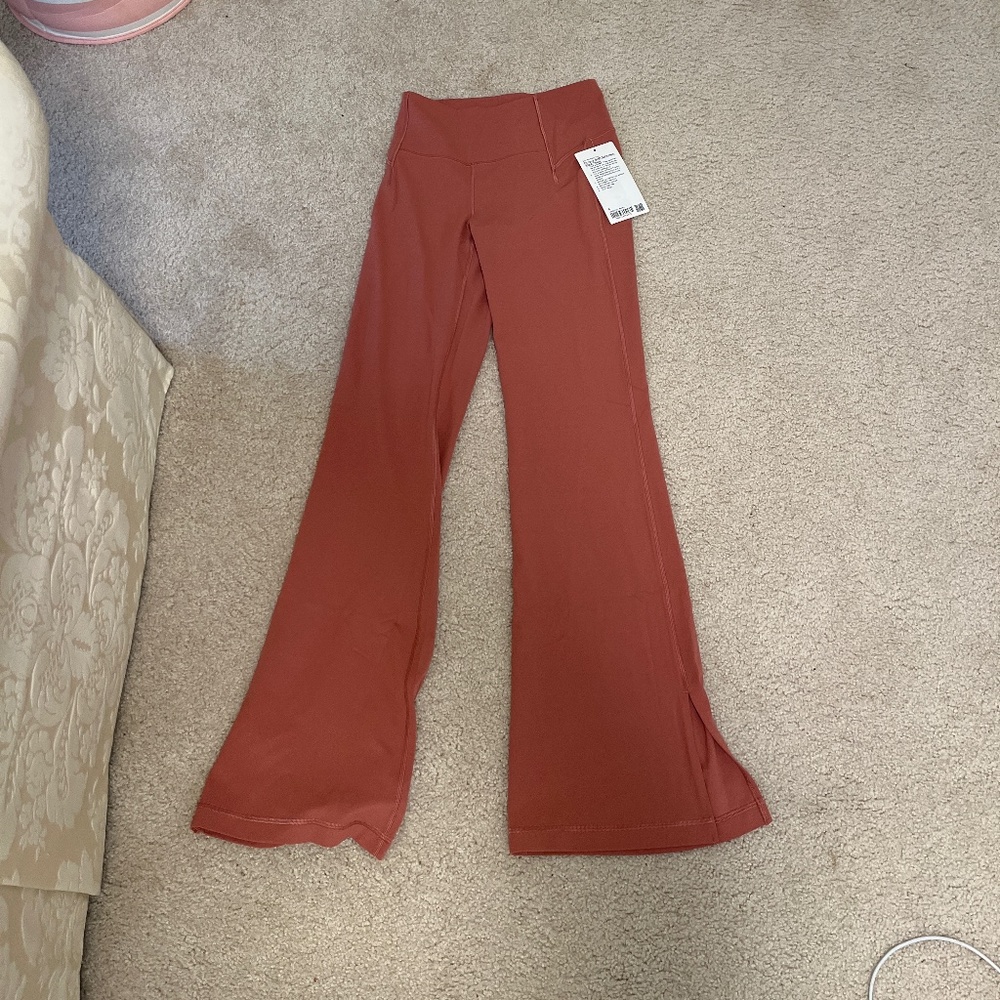 lululemon groove split hem flare leggingss